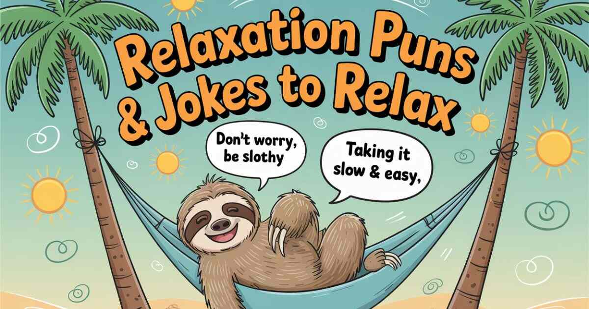 170+ Best Relaxation Puns & Jokes to Relax... I Mean, Crack You Up