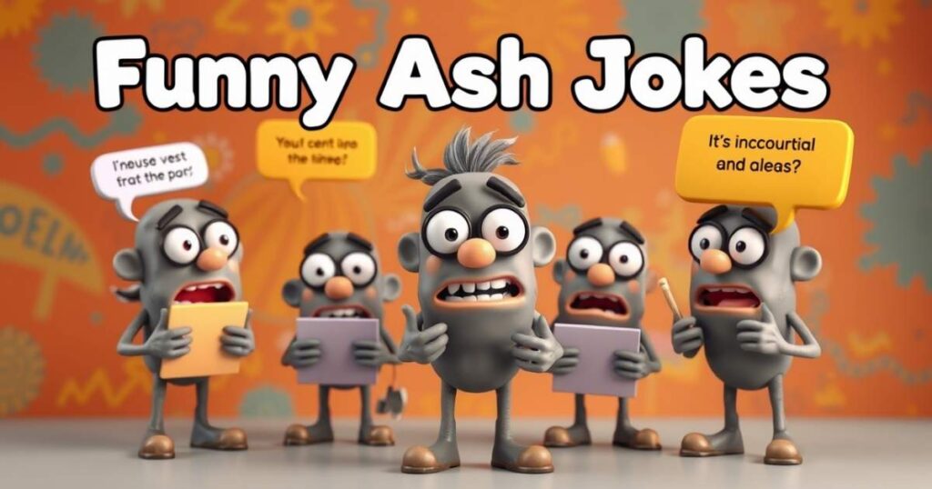 Ash QnA Quip , Q&A Jokes & Puns about Ash 