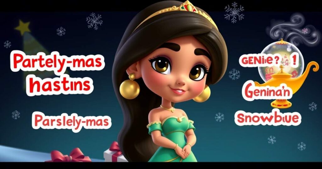 Holiday Princess Jasmine Puns