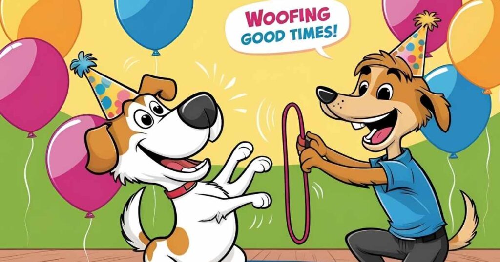 Woofing Good Times Witty Dog Training Puns